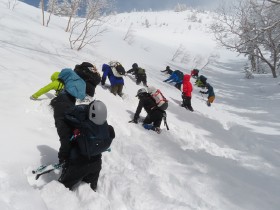 冬山安全登山講習会